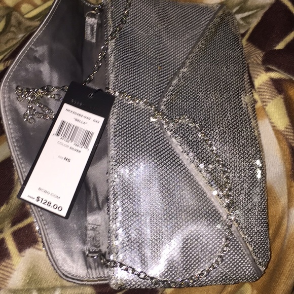 Sequined Silver Clutch - Picture 4 of 4